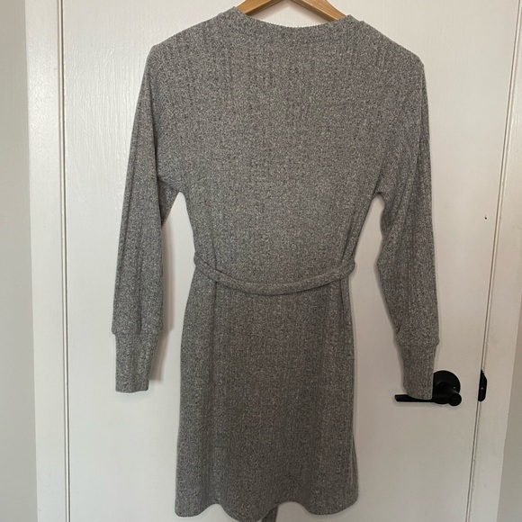 Heathered Grey Topshop Sweater Dress - Picture 9 of 11